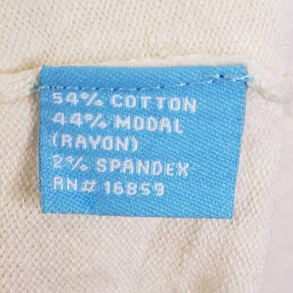 J McLaughlin Cardigan Sweater Cream Small Vacation Gold Chain Blair Gossip Girl - Picture 5 of 9